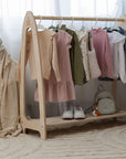 Large Arched Wooden Clothing Rack for Children