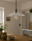 Lenwade Prismatic Glass Pendant Light | Vintage Railway Style