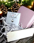 Merry Christmas Gift Hamper | Silver Heart Necklace & Jewellery Box Gift