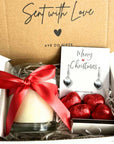 Small Merry Christmas Gift Hamper | Earrings, Chocolates & Candle
