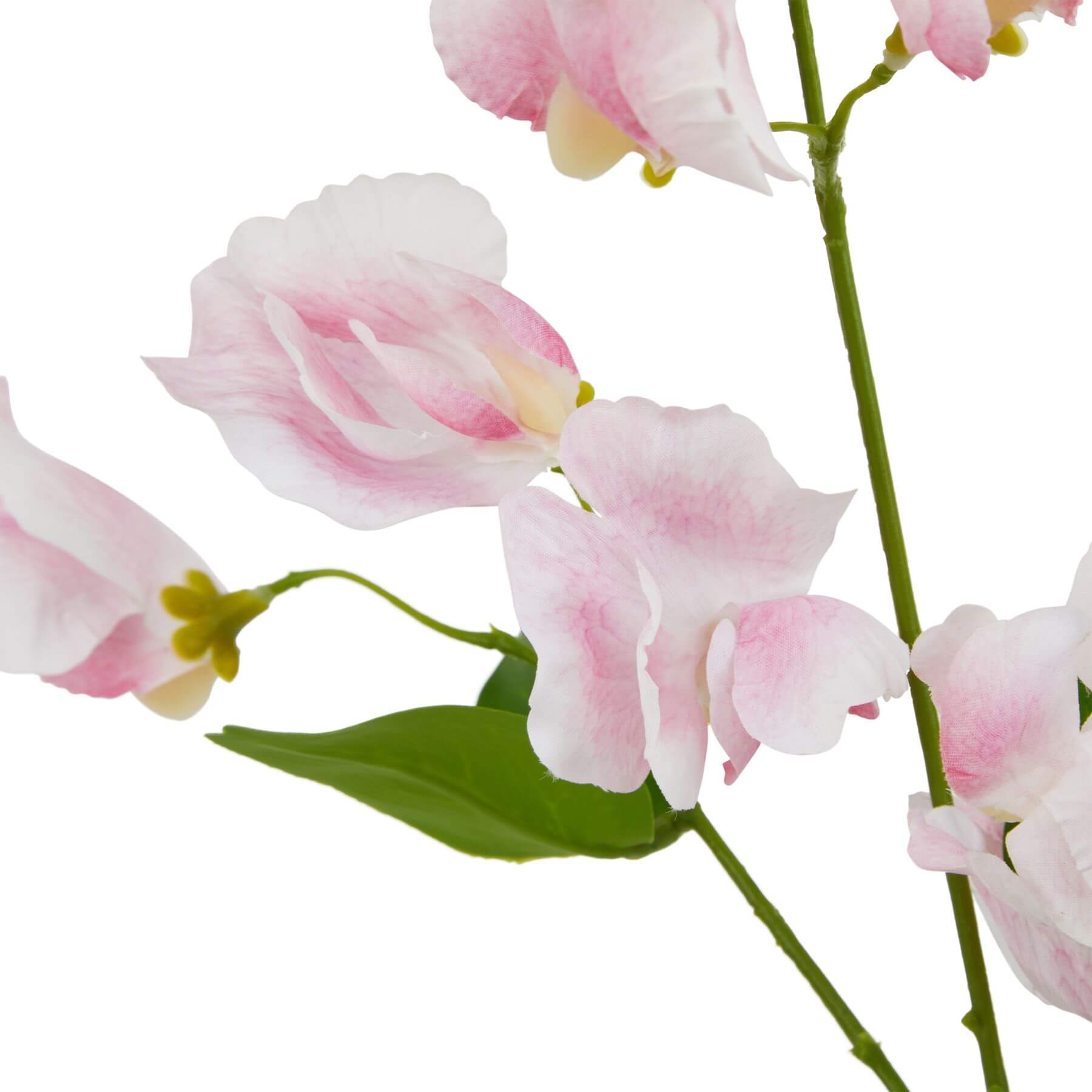 Soft Pink Sweetpea Faux Flower Single Stem