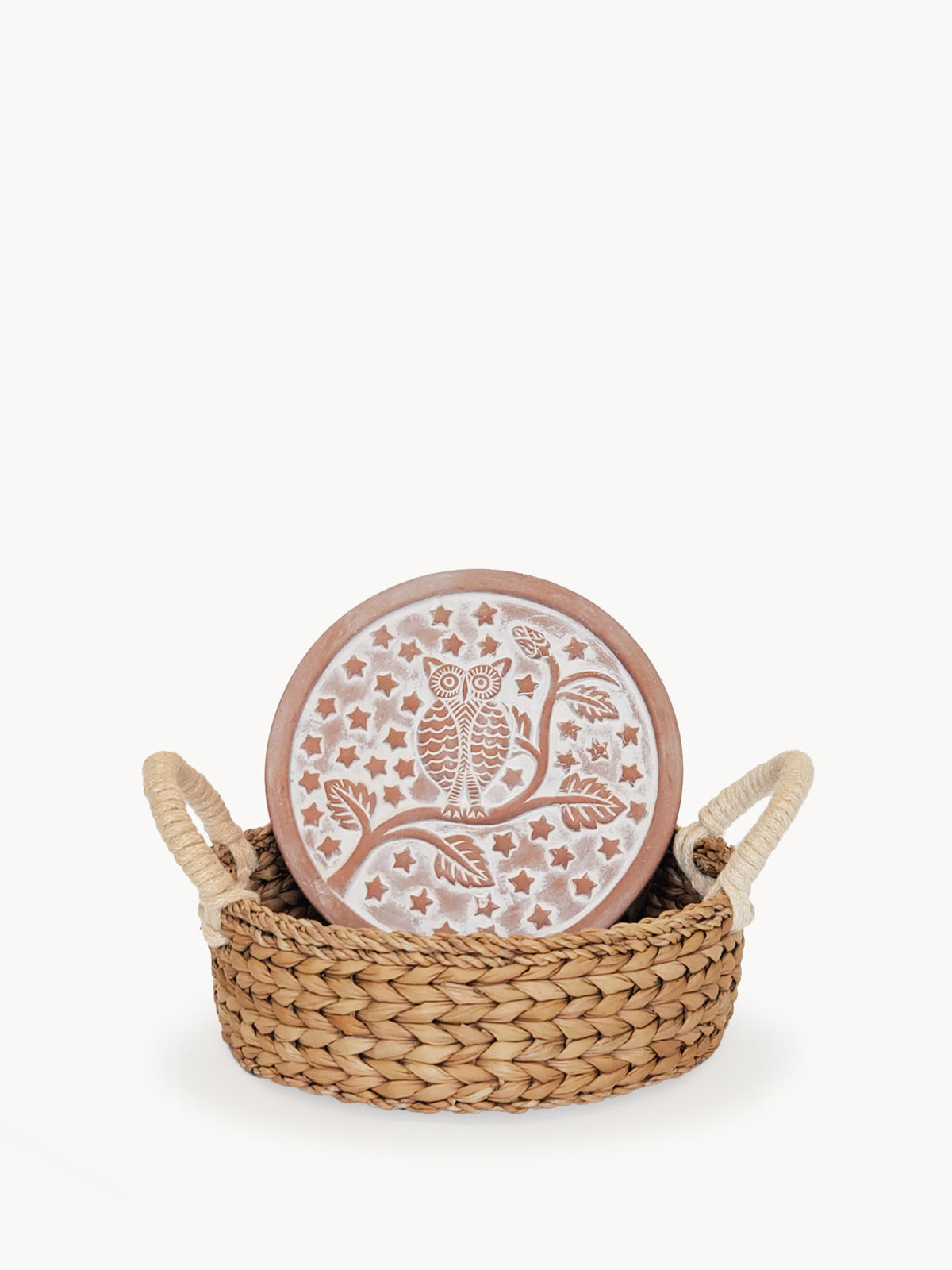 Bread Warmer &amp; Basket - Owl Round-4