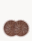 Surya Woven Palm Fiber Placemat - Brown (Set of 2)-0
