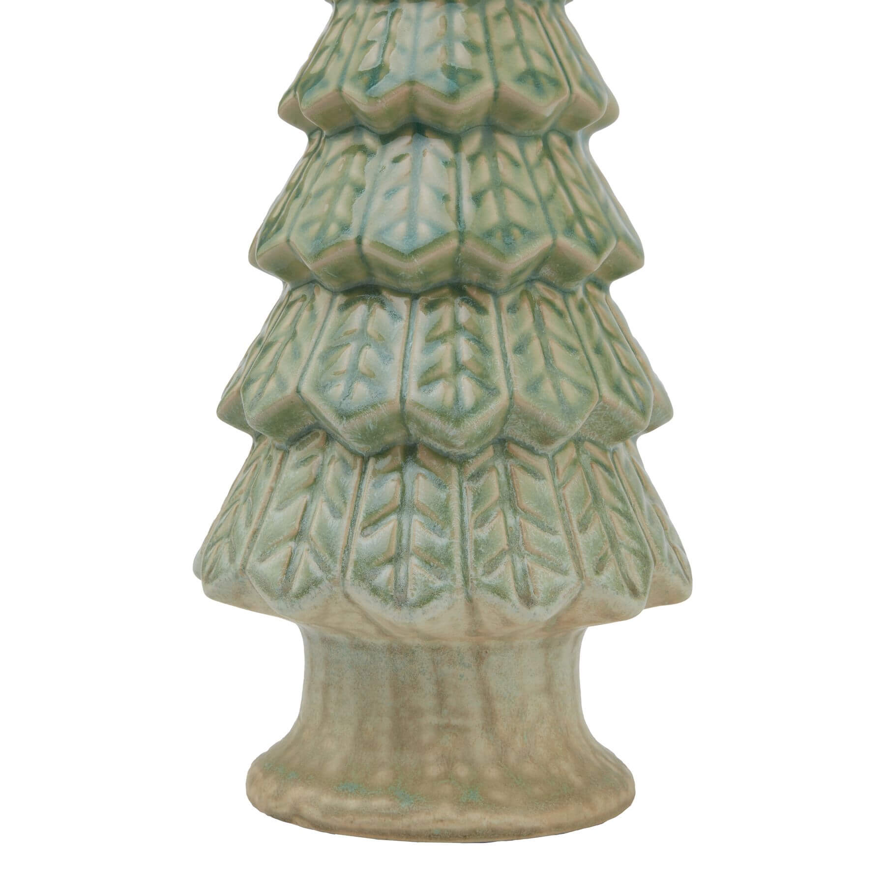 Elegant Light Green Ceramic Fir Tree | Decorative Holiday Piece