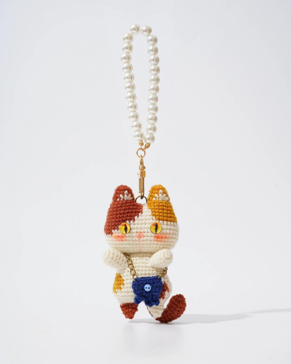 Pancake Cats Bag Charms - Shetland Wool