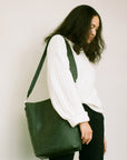 The Meletti bag in Croco Green