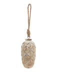 Whitewashed Pine Cone Tree Ornament