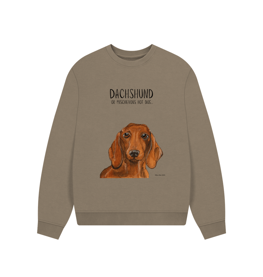 Comfy, Cozy, &amp; Cute: The Dachshund Oversized Sweatshirt"