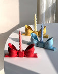 Cute Girl Bow Tie Ceramic Candle Holder