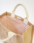 Jute Canvas Gift Bag - Love (S)