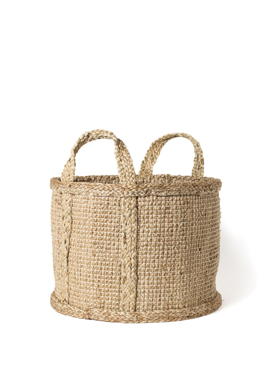 Natural Braided Jute Basket