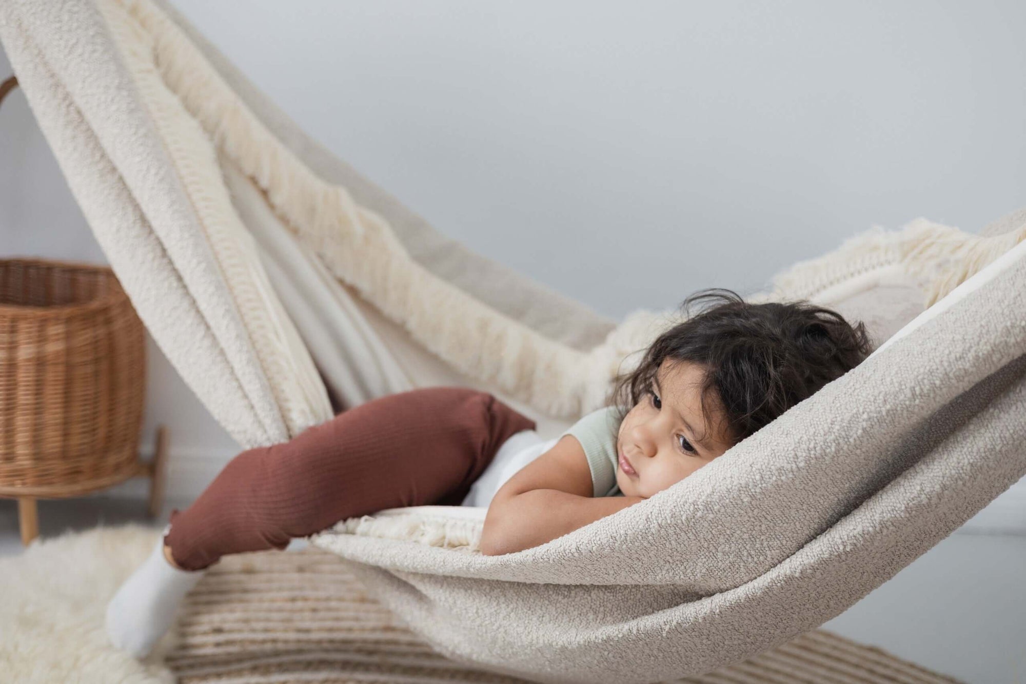 Transform Relaxation with the Cuddle Cloud Hammock - Luxurious, Versatile & Child-Safe by Sówka at www.brixbailey.com