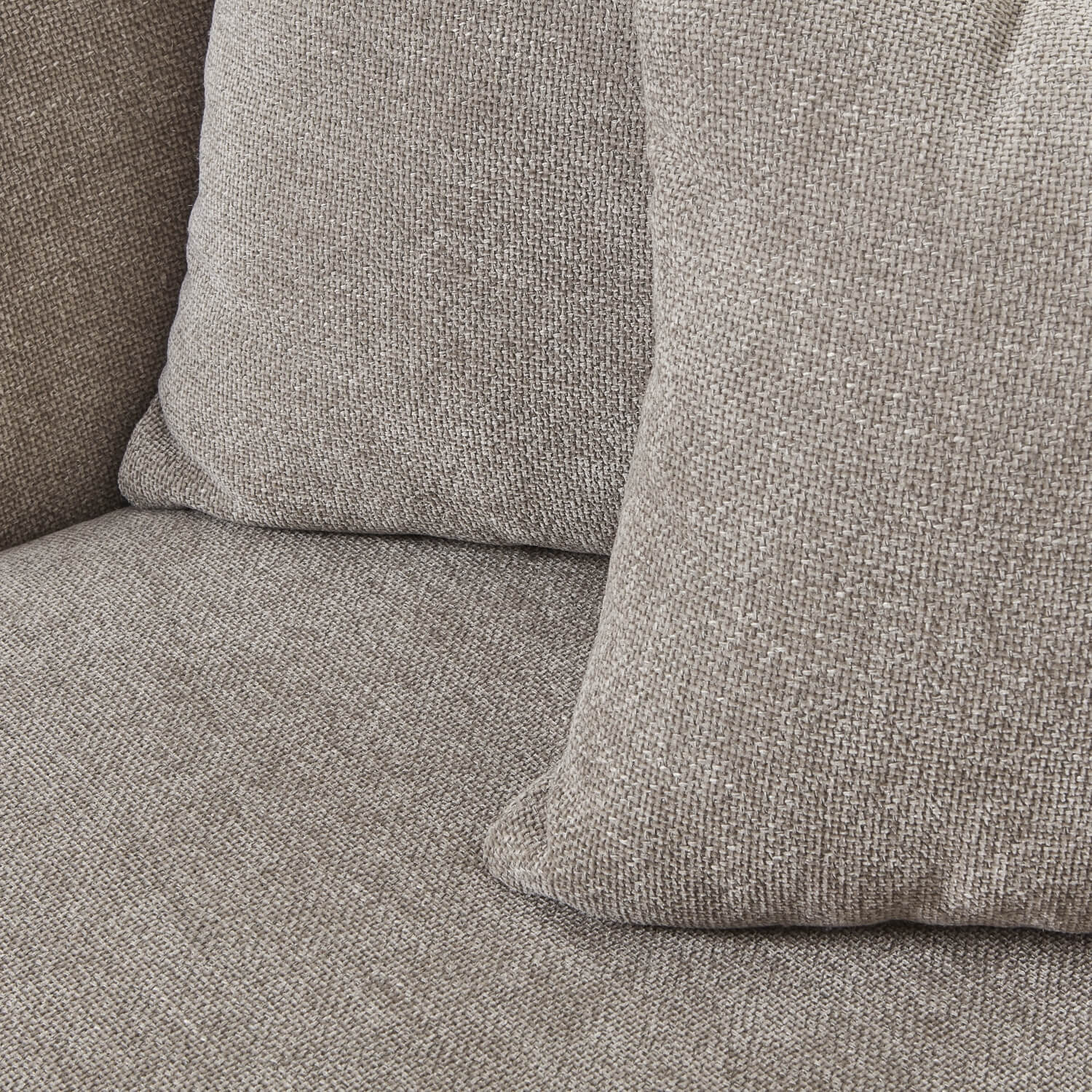 Cozy Taupe Snuggle Chair with Cushion Back
