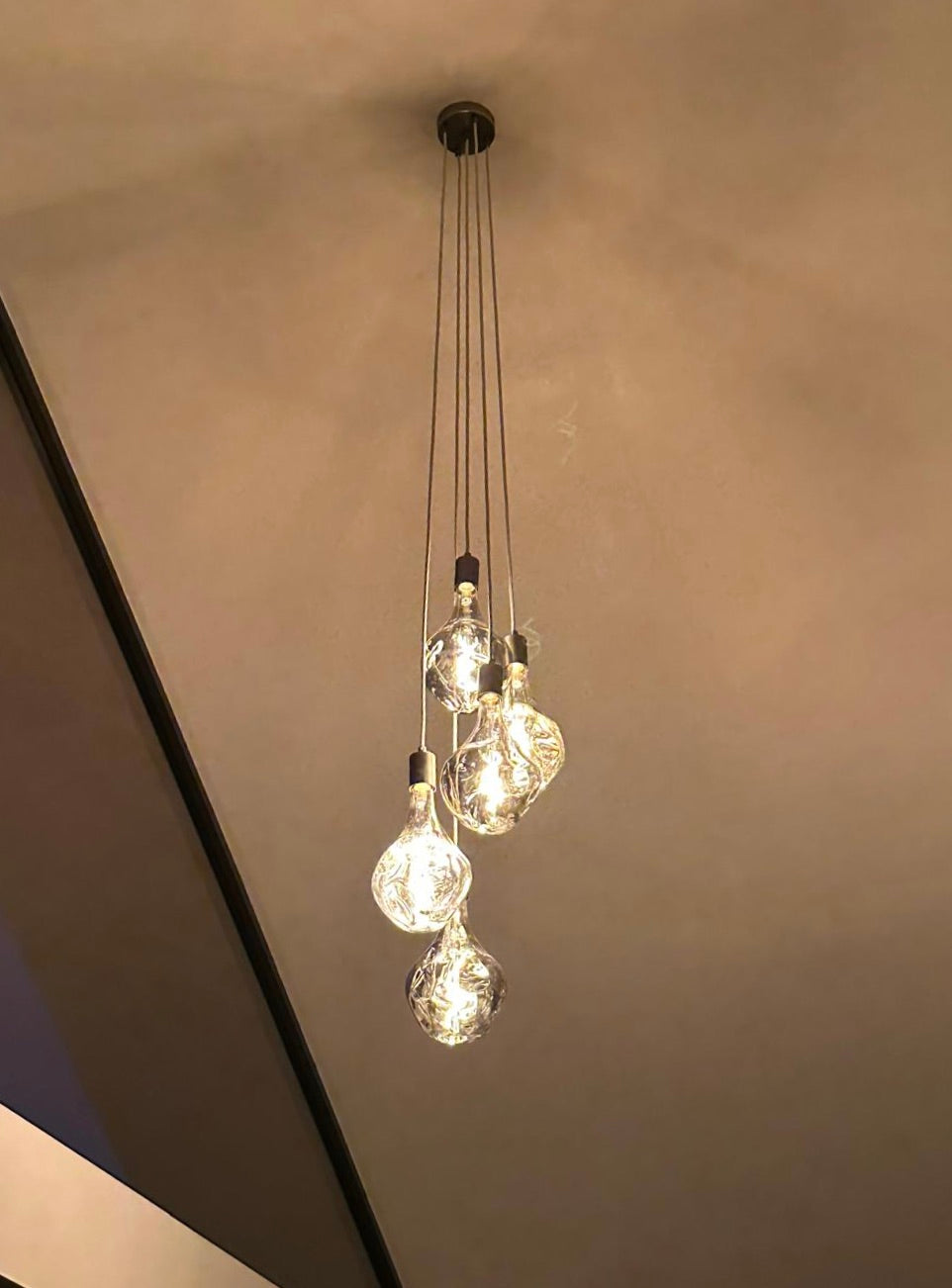 5 Light Cluster Evo Pendant Chandelier | Stairwell &amp; High Ceiling Lighting UK