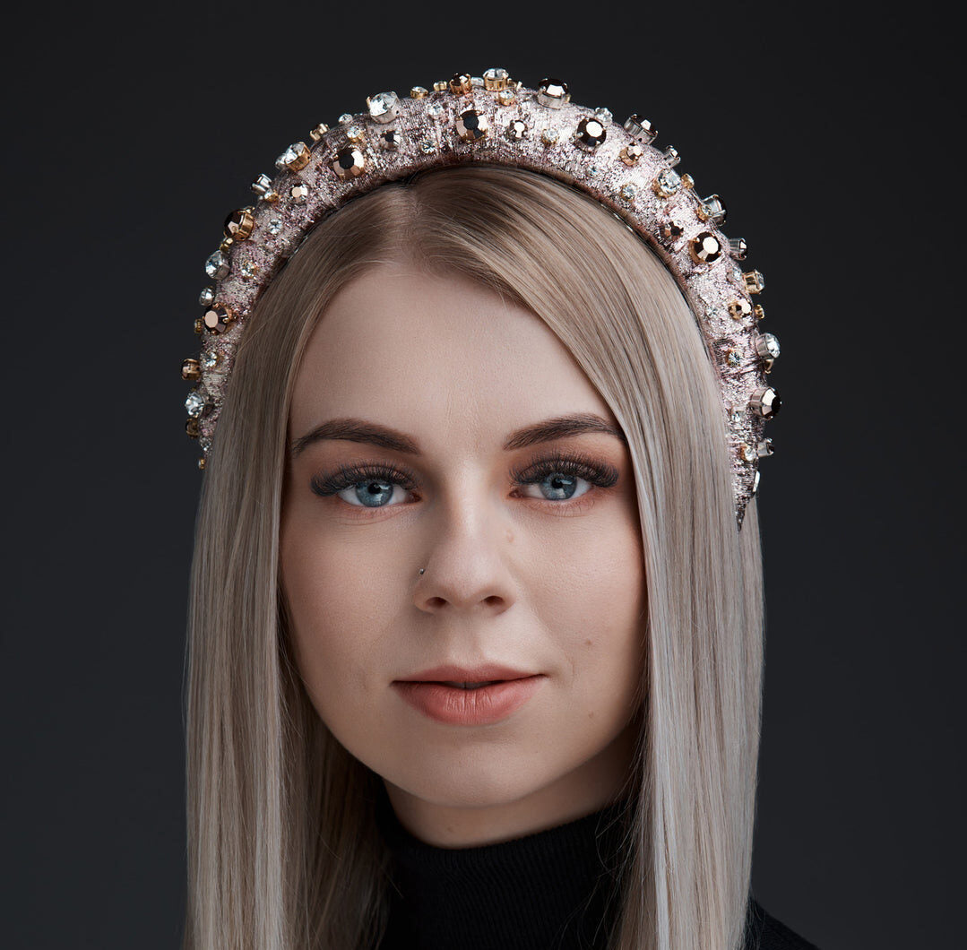 Elevate Your Style with Sparkling Luxury - Exclusive Swarovski Crystal Headband by Eva Oherjus at www.brixbailey.com