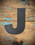 12" and 5" Black Fat Font Metal Letters.