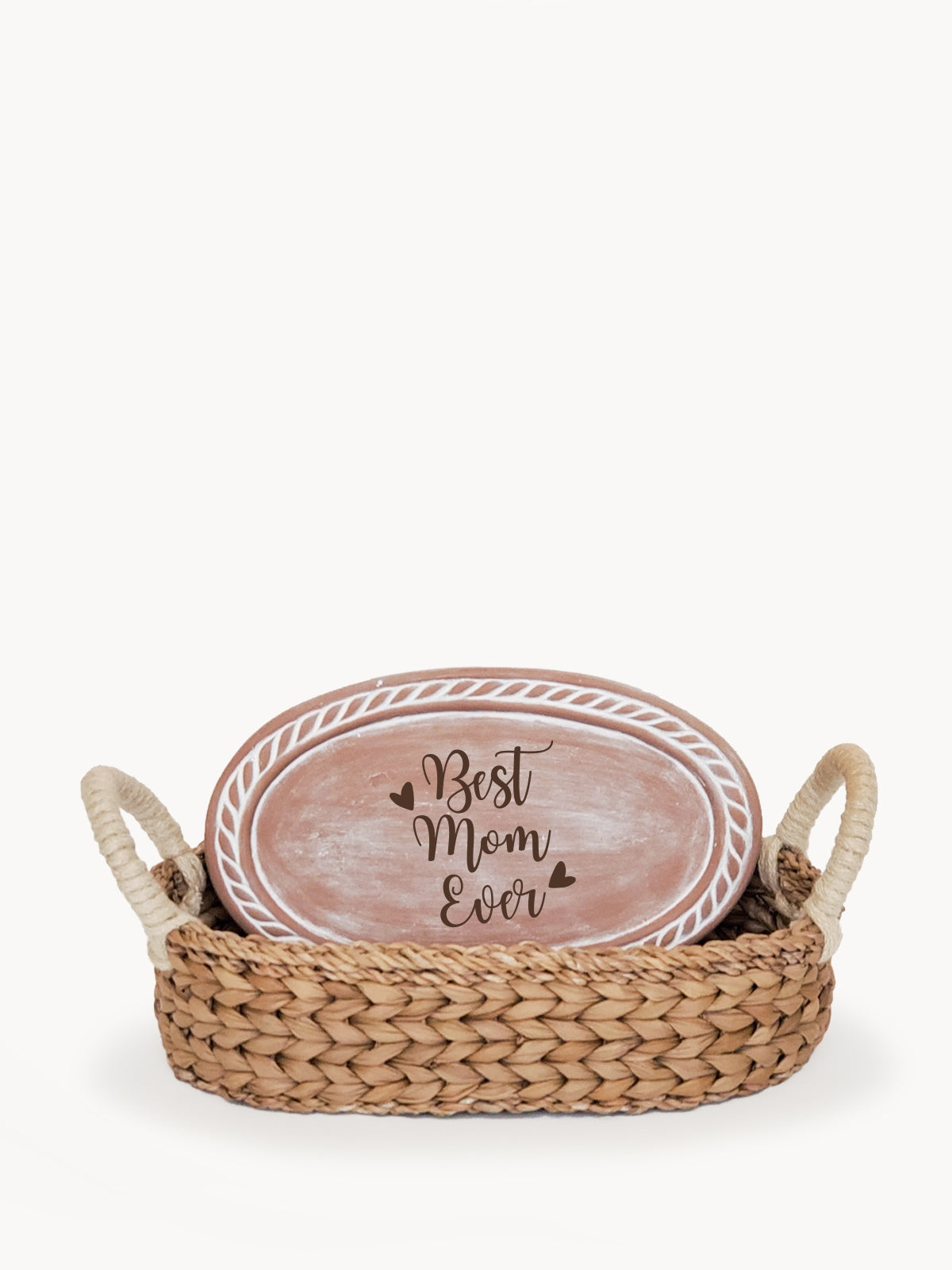 Bread Warmer &amp; Basket - Mom Oval-6