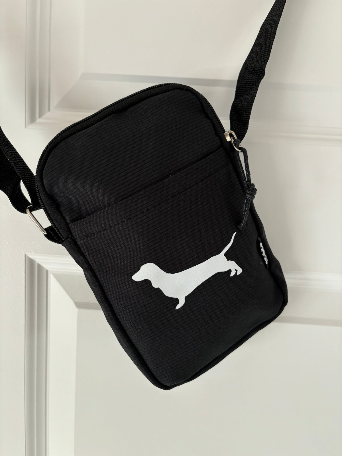 Dachshund Sausage Dog Cross Body Bag with Pouch &amp; Zipper