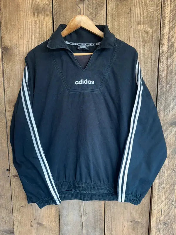 Vintage 90s Adidas Drill Top Tracksuit Jumper Sweatshirt XL Festival Oasis 