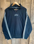 Vintage 90s Adidas Drill Top Tracksuit Jumper Sweatshirt XL Festival Oasis 