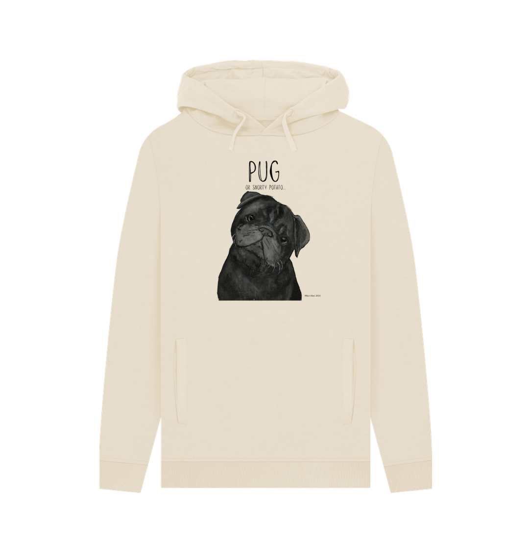 Snorty Potato Men’s Hoodie – Cozy Pug Vibes for Dog Lovers!
