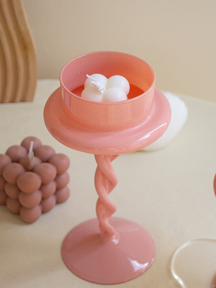 Roman Column Glass Candle Holder-1