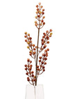 Tall Autumn Branch with Orange Berries for Natural Fall Home Decor