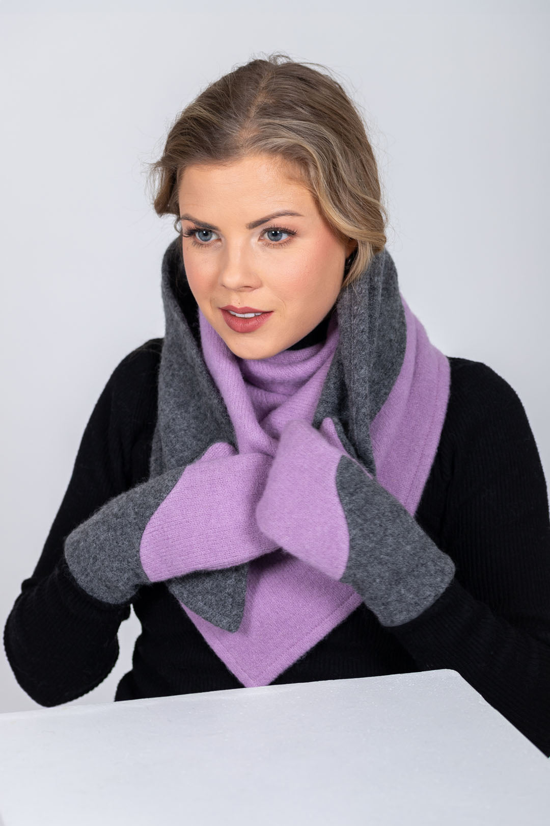 HERTTA Triangular Wool Shawl – Elegant, Versatile &amp; Water-Resistant by HERTTA at brixbailey.com