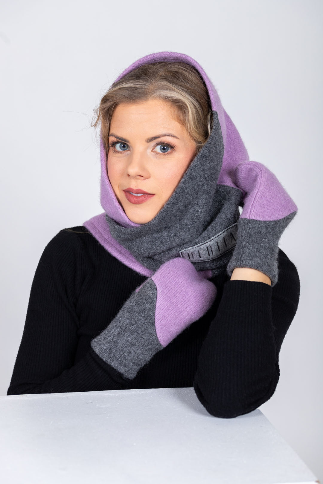 HERTTA Triangular Wool Shawl – Elegant &amp; Versatile Accessory by HERTTA at brixbailey.com