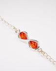 Silver Link Chain Infinity Bracelet