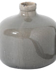 Elegant Garda Grey Glazed Eve Vase | Modern Home Decor