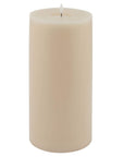 Melt Effect Taupe LED Candle