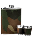 Camouflage Hip Flask and Shot Glasses Set | Auden