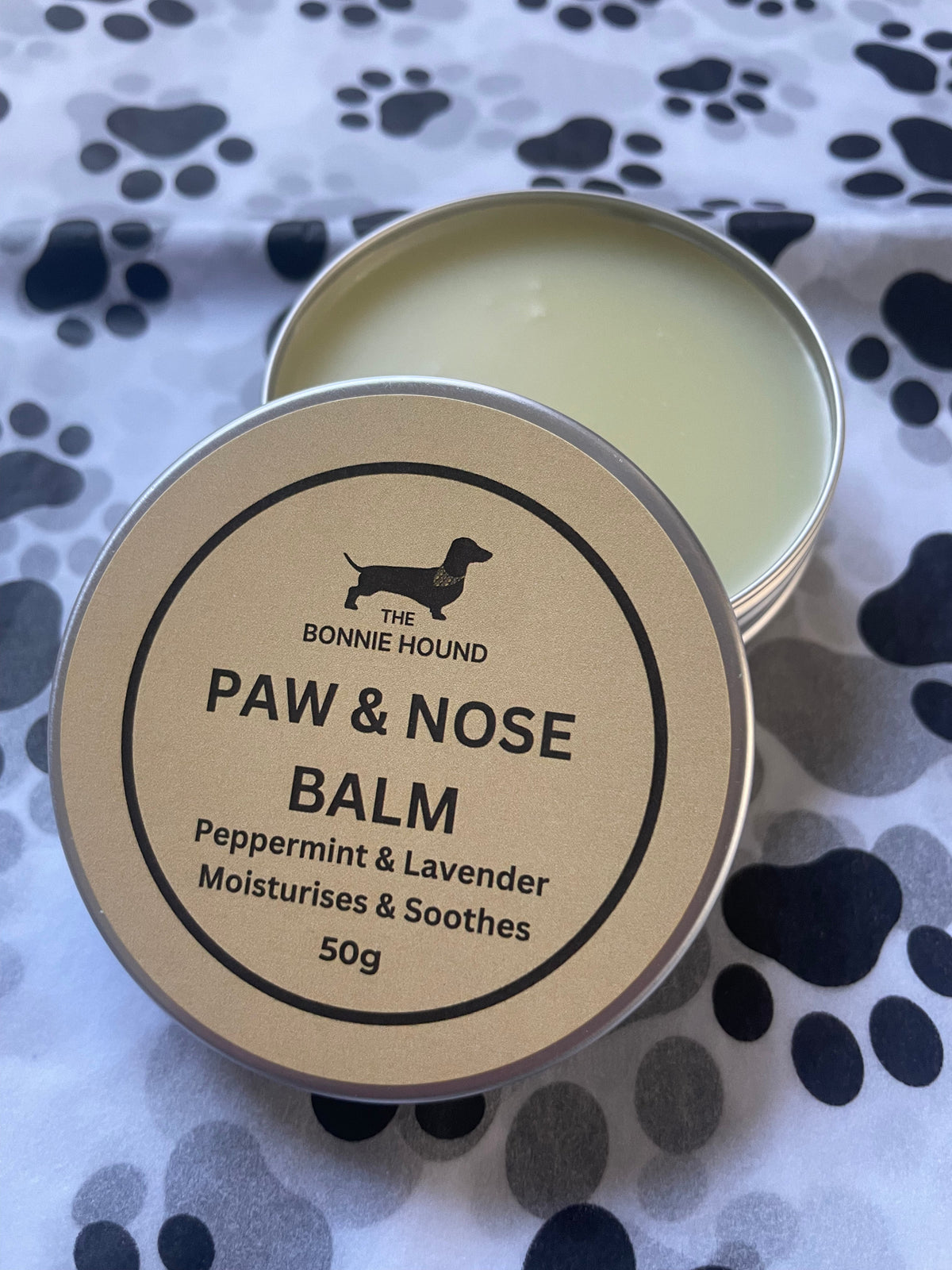 Handmade Paw, Nose and Skin Balm - Peppermint &amp; Lavender - 50g