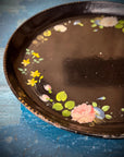 Antique 19th.C Papier-Mâché Lacquered Chinese Tray Plate Bowl / Chinoiserie D