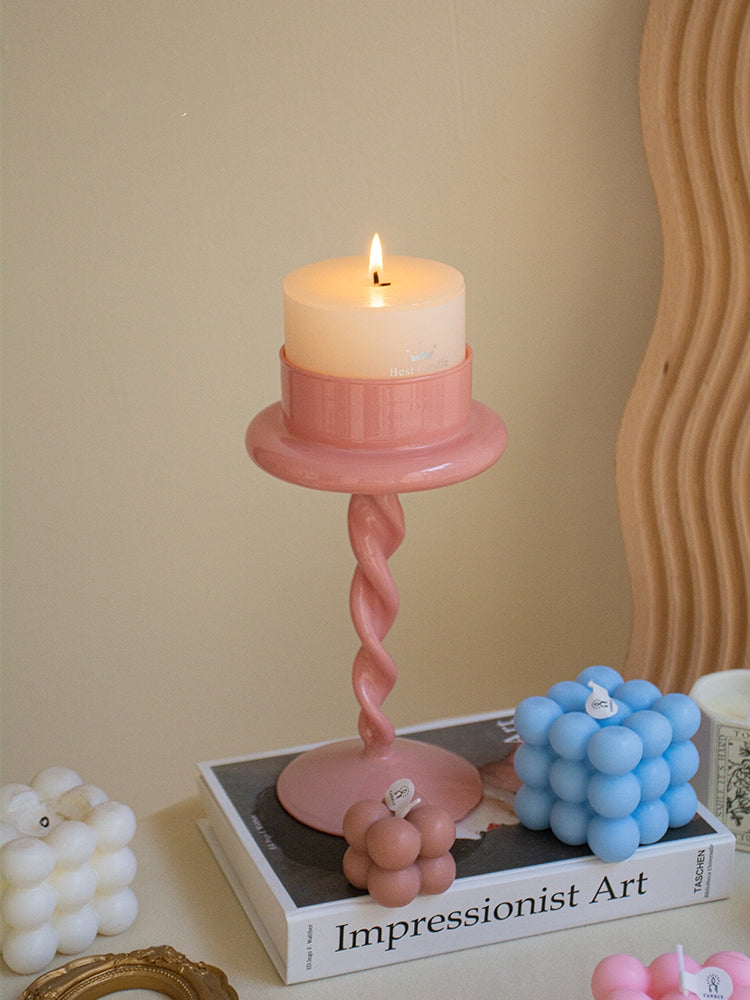 Roman Column Glass Candle Holder-3