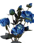 6 x Blue Peony Artificial Flower-3