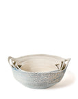 Blue Fruit Bowl Handwoven Jute Basket