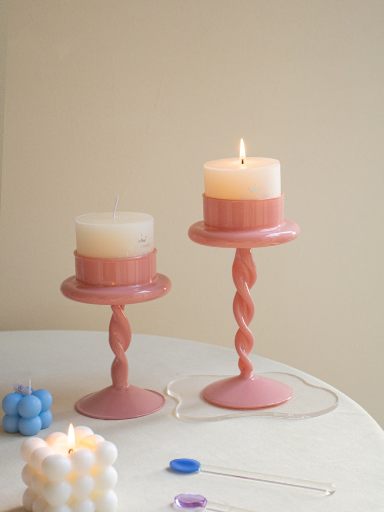 Roman Column Glass Candle Holder-4