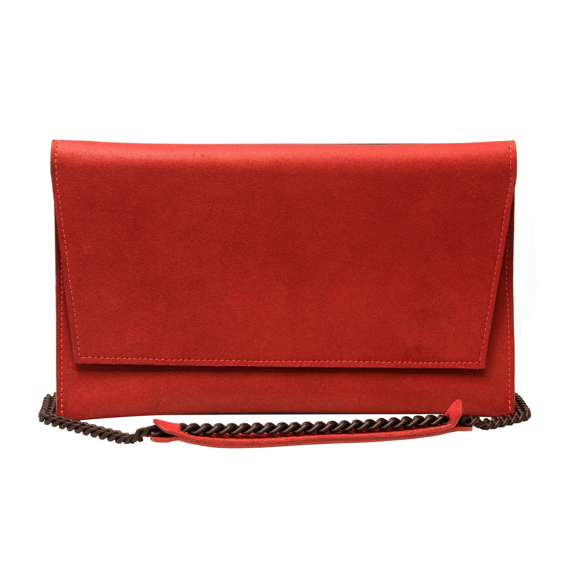 Classic Red Leather Shoulder Bag – Versatile &amp; Handcrafted by RR at brixbailey.com