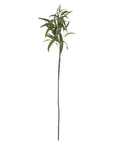 Lifelike artificial willow eucalyptus spray with dark green foliage, 50-inch stems for home decor by sostter at brixbailey.com