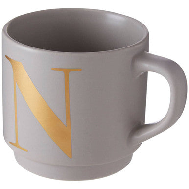 Grey Monogram Mug N | Signet