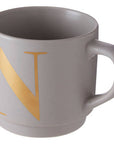 Grey Monogram Mug N | Signet