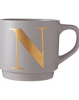 Grey Monogram Mug N | Signet