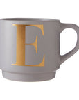 Grey Monogram Mug E | Signet