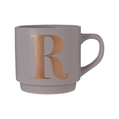 Grey Monogram Mug R | Signet