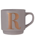 Grey Monogram Mug R | Signet