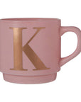 Pink Monogram Mug K | Signet
