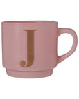 Pink Monogram Mug J | Signet
