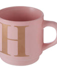 Pink Monogram Mug H | Signet